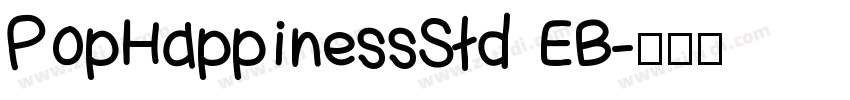 PopHappinessStd EB字体转换